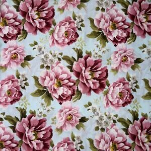 Bursting Blooms Blue - Camellia by Jackie Robinson - Benartex Traditions - 1 Yd